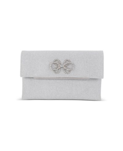Клатч Jewel Badgley Mischka Woman's Millie Signature Frame Mini Pleated Satin Pouch