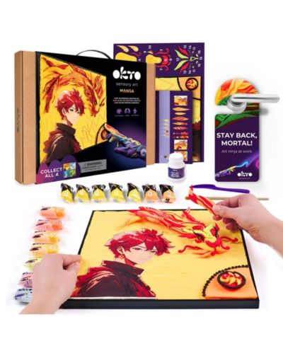 OKTO Набор для 3D рисования самоотвердевающей глиной MANGA Fire 29x29 (11.4 x 11.4 in)