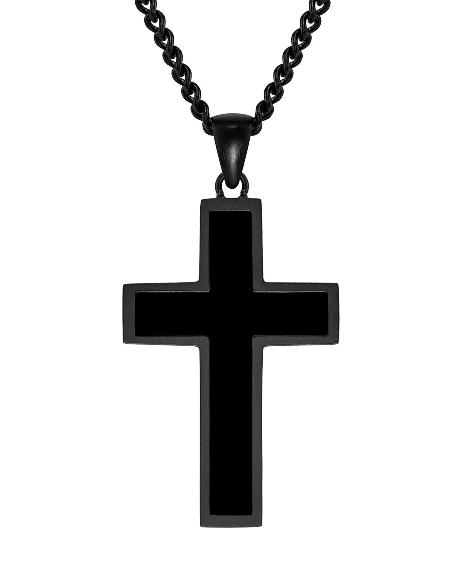 Vincero Мужской кулон Stone Cross Pendant Stealth