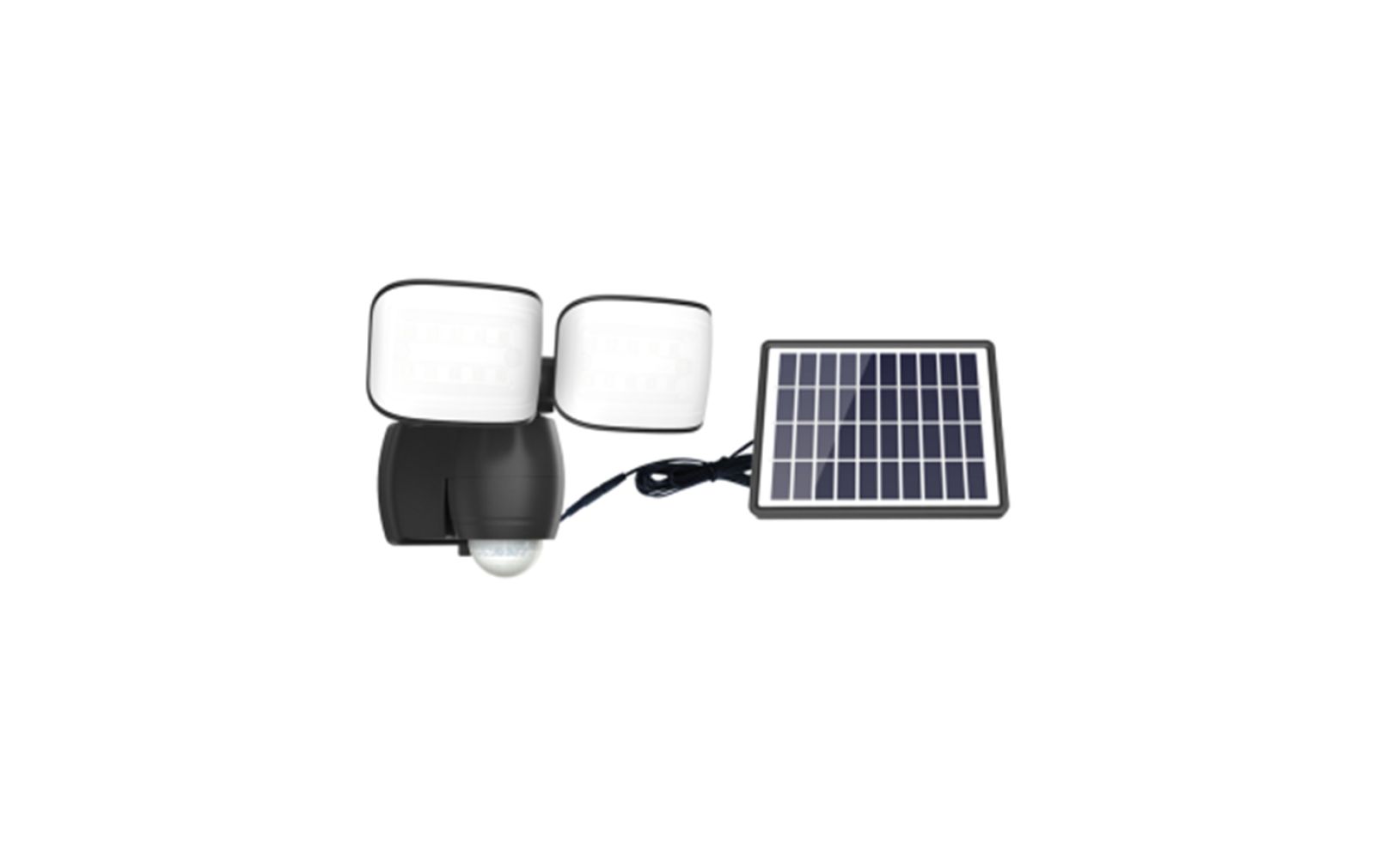 MAXSA Innovations SOLAR MOTION ACTIVATED 600 LUMENS SECURITY FLOOD LIGHT - BLACK