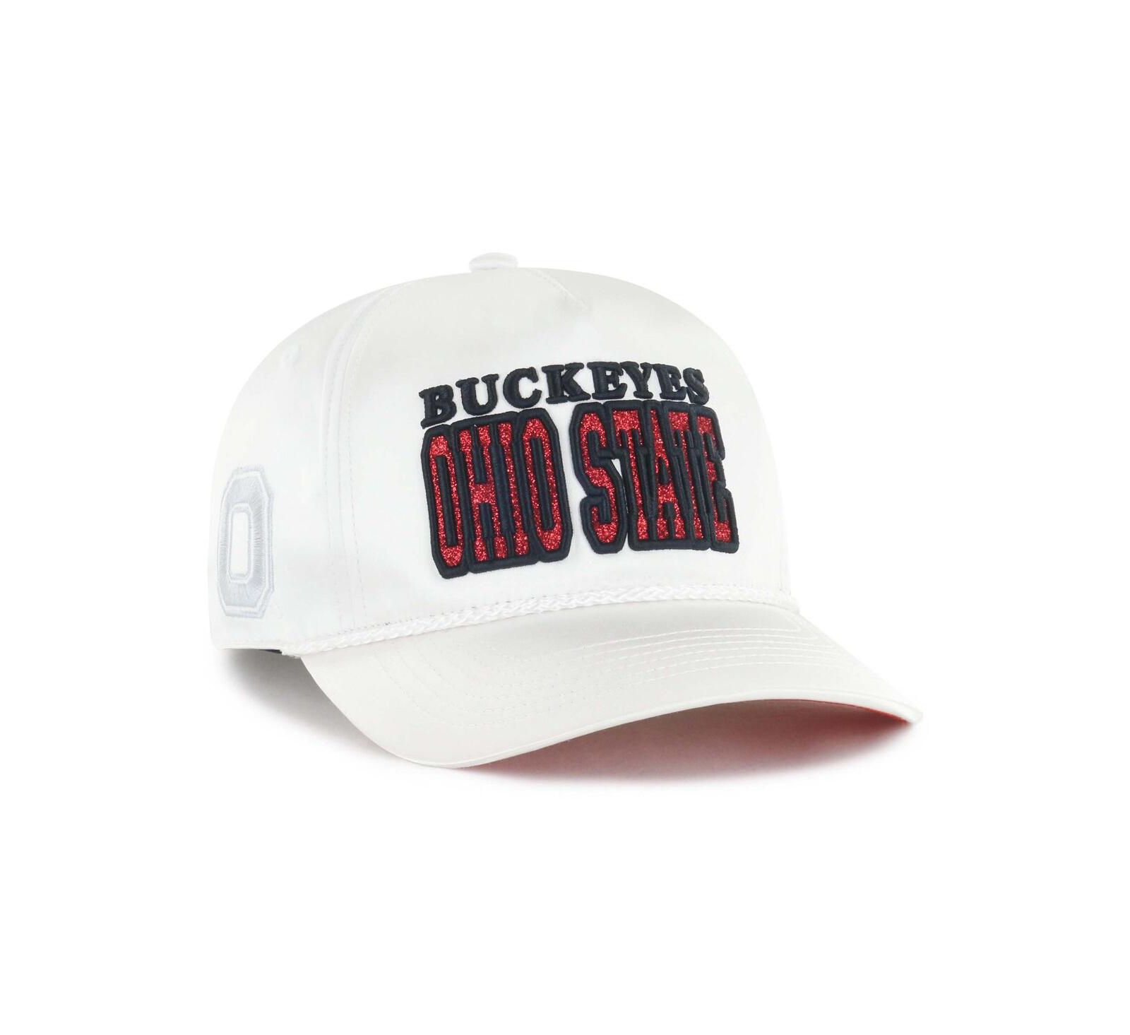 '47 Brand Женская белая кепка Ohio State Buckeyes Outspoken Hitch регулируемая