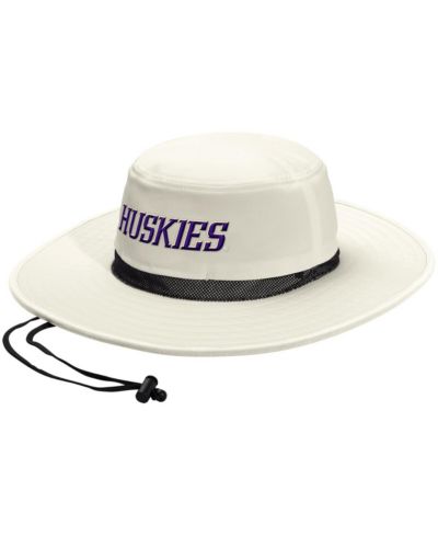 adidas Мужская и женская широкополая панама Washington Huskies кремового цвета