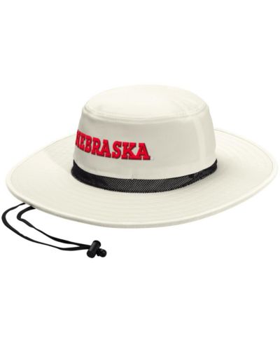 Шляпка Adidas Men's and Women's Cream Nebraska Huskers Wide Brim Boonie Bucket Hat