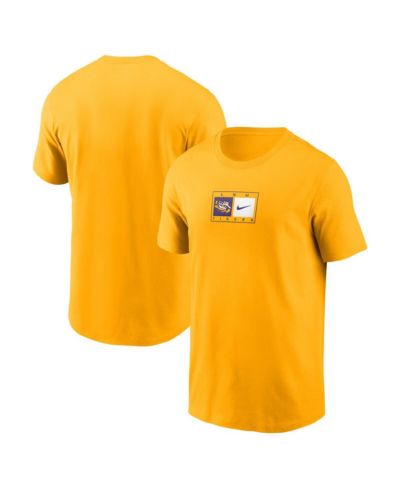 Nike Men's Gold LSU Tigers Campus Logo Swoosh T-Shirt