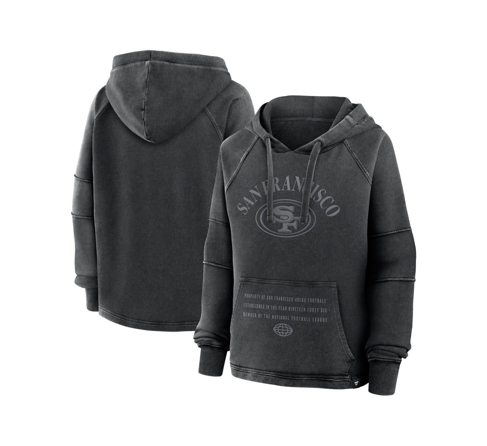 Fanatics Женское оверсайз худи Raglan San Francisco 49ers Black