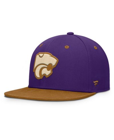 Мужская кепка Fanatics Purple/Brown Kansas State Wildcats NoBo Fitted