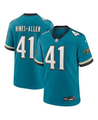 Мужская джерси Nike Josh Hines-Allen Teal Jacksonville Jaguars Prowler Throwback Player Game