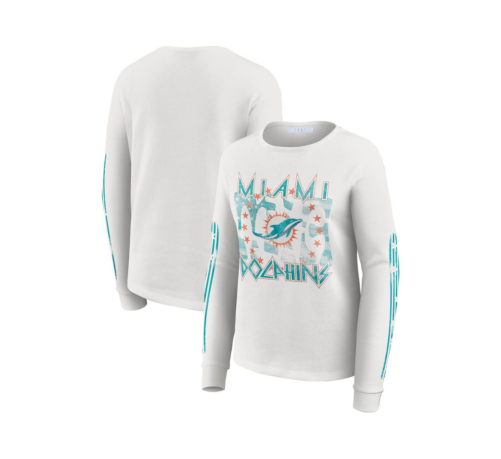 WEAR by Erin Andrews Женская футболка с принтом Miami Dolphins