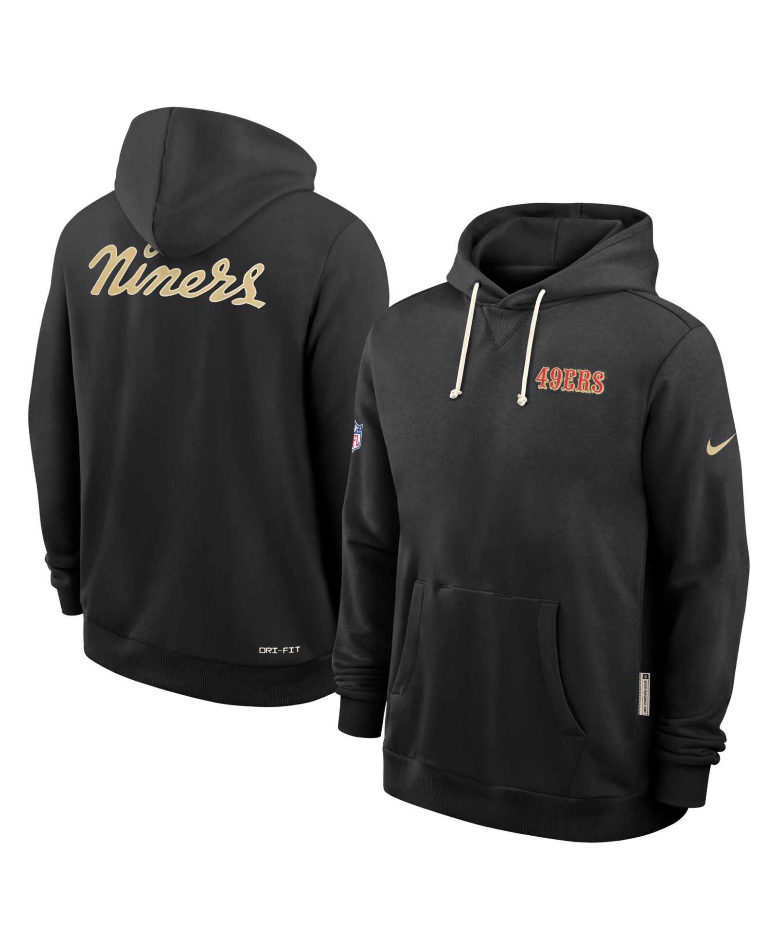 Мужское черное худи Nike San Francisco 49ers 2025 NFL Rivalries Sideline Dri-Fit