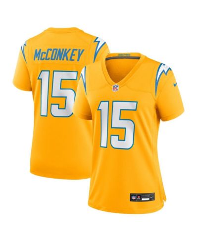 Nike Женский джерси Nike Ladd McConkey Gold Los Angeles Chargers Alternate Charger Power Game