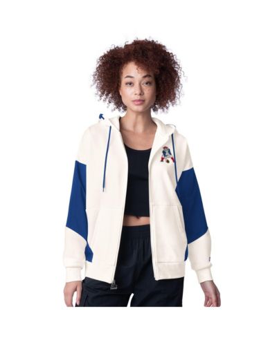 Женское худи Starter White New England Patriots Scrimmage Full-Zip