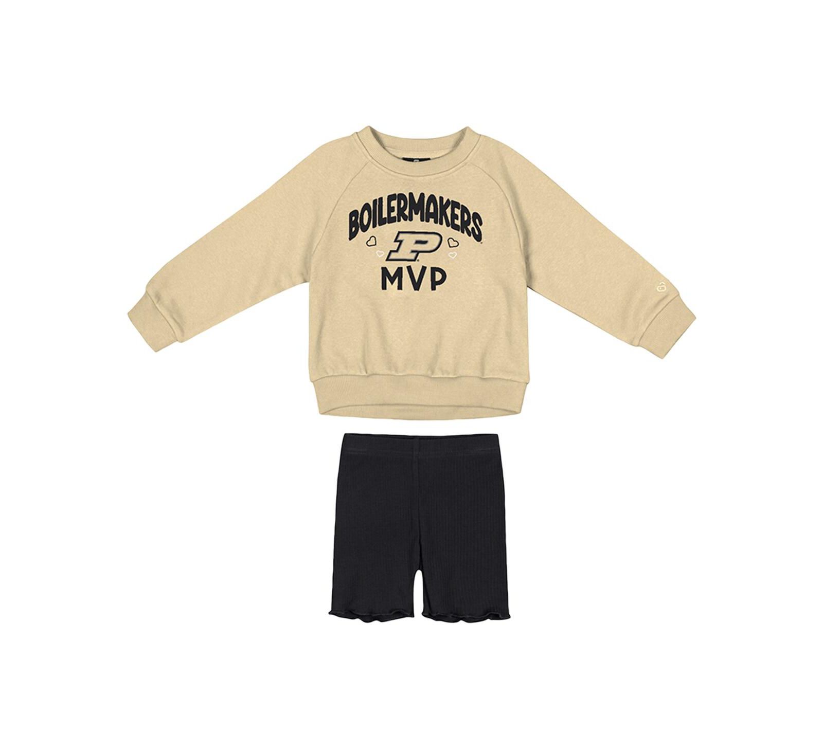 Комплект Colosseum Gold/Black Purdue Boilermakers Beta Fleece для малышей