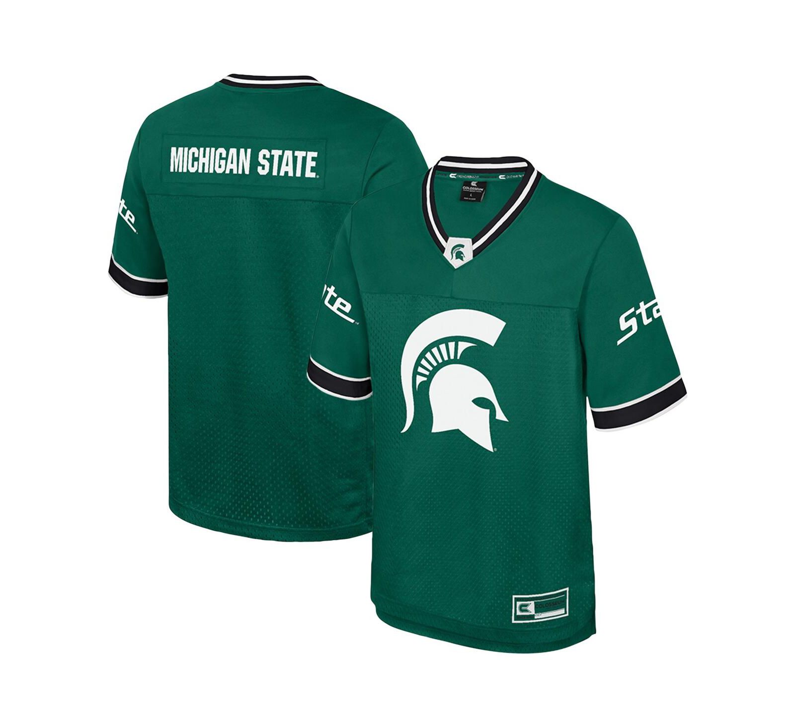 Мужская футбольная джерси Colosseum Green Michigan State Spartans Nothing But The Hits