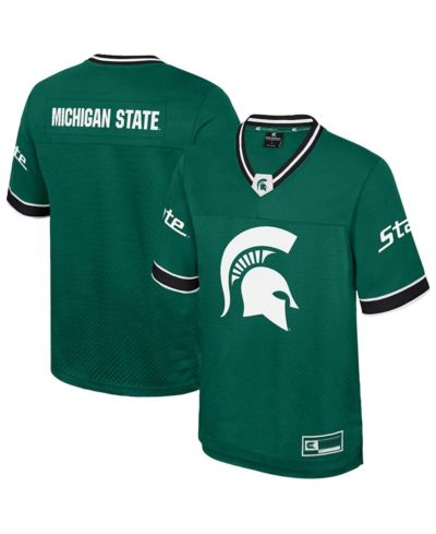 Мужская футбольная джерси Colosseum Green Michigan State Spartans Nothing But The Hits