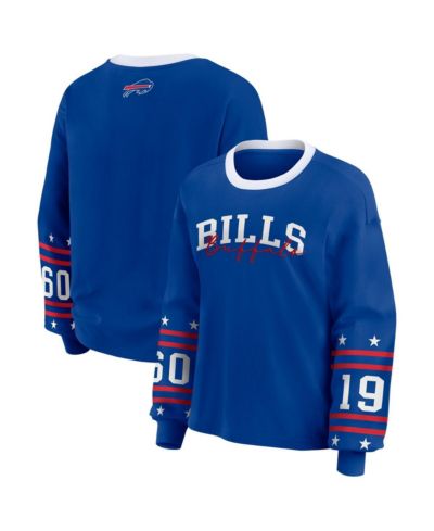 WEAR by Erin Andrews Женская спортивная футболка Buffalo Bills Long-Sleeve