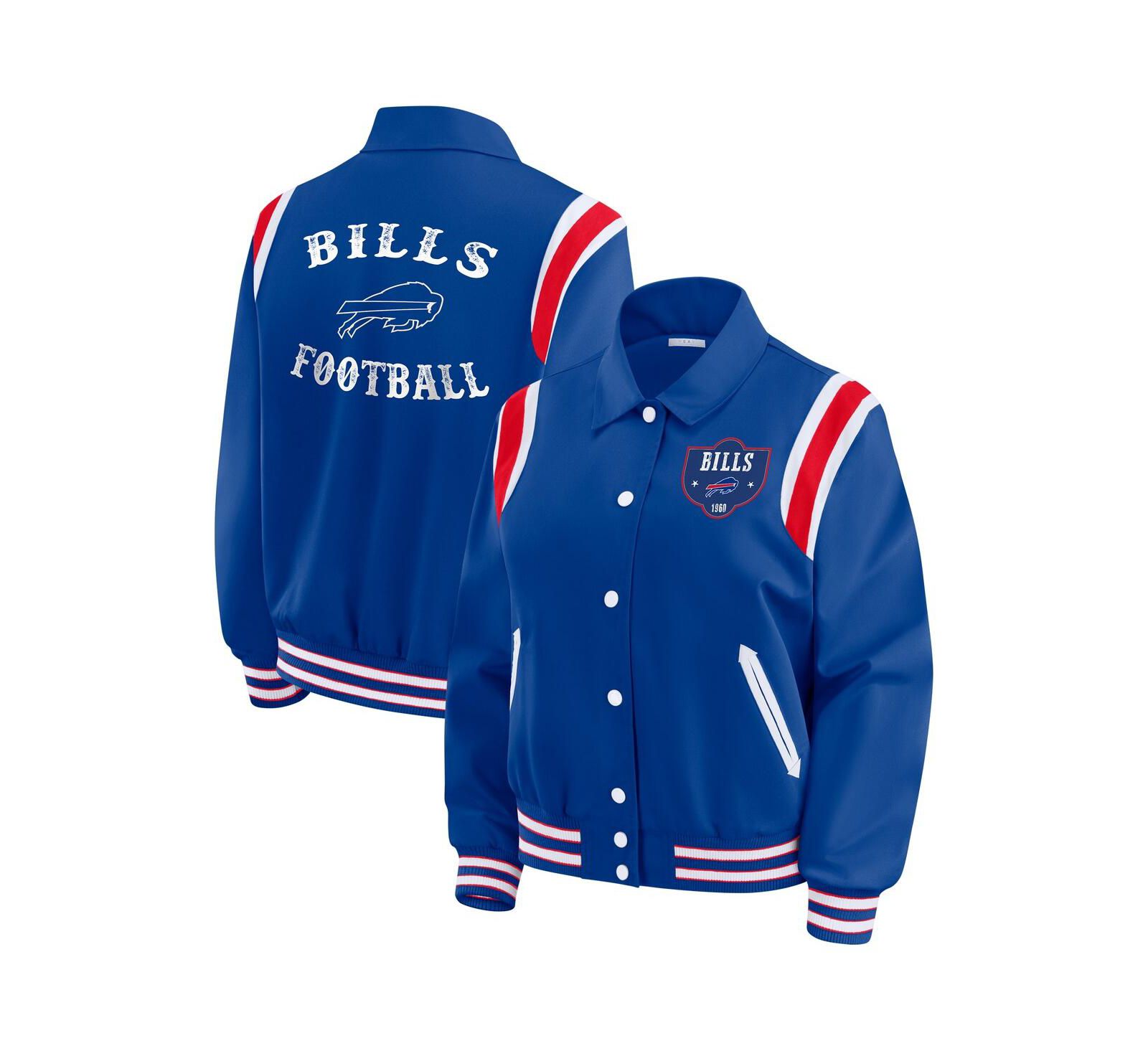 WEAR by Erin Andrews Женская легкая куртка-бомбер Buffalo Bills, королевский синий