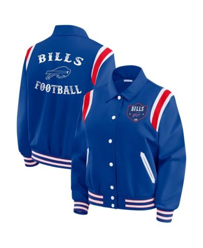 WEAR by Erin Andrews Женская легкая куртка-бомбер Buffalo Bills, королевский синий