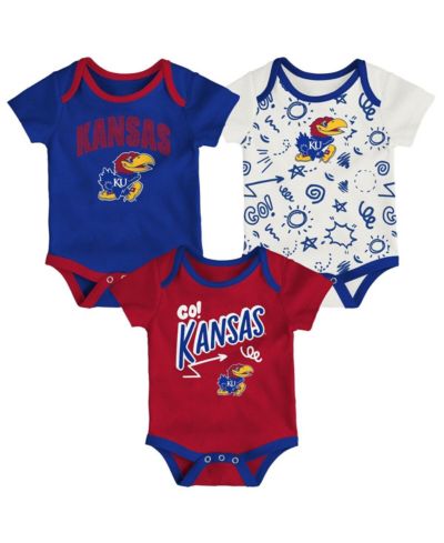 Outerstuff комплект боди для детей 3-Pack Kansas Jayhawks