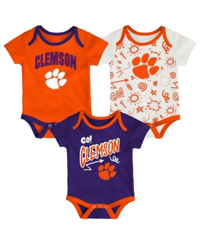 Outerstuff Набор боди для малышей (мальчиков и девочек), 3 шт., Clemson Tigers
