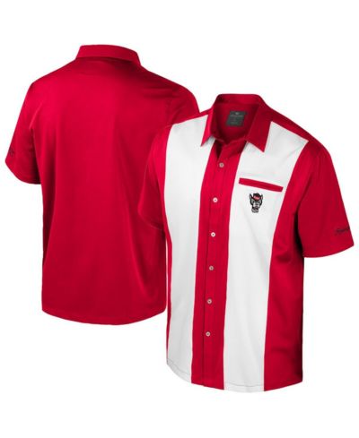 Рубашка Colosseum Men's Red NC State Wolfpack Strike Bowling
