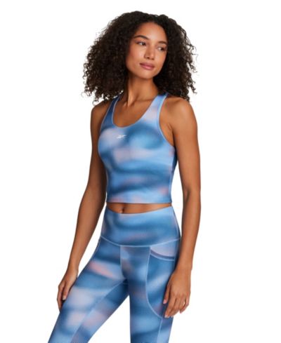 Reebok Women's Cropped Printed Sports Bra