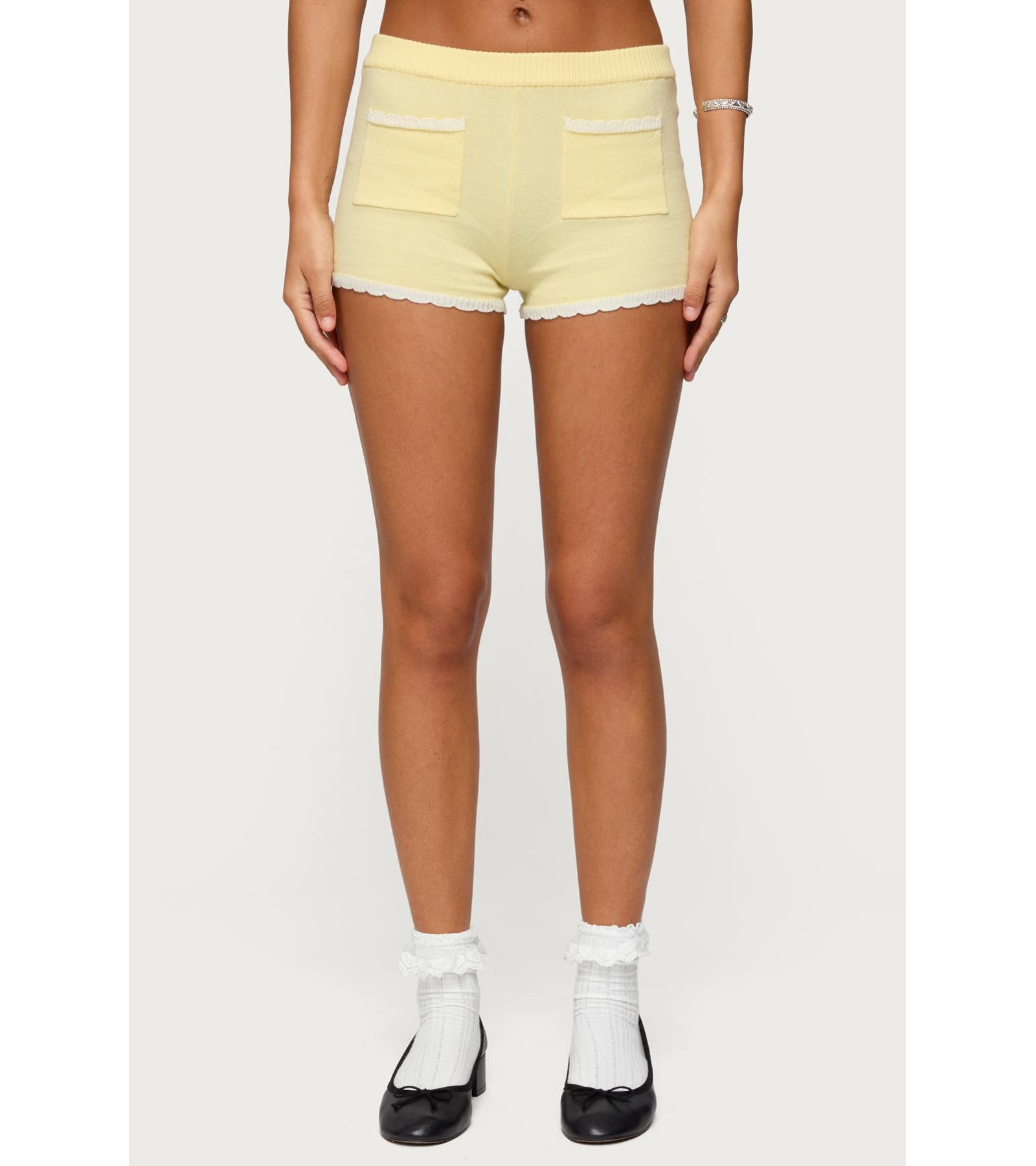 Edikted Женский Leila Scalloped Knit Shorts