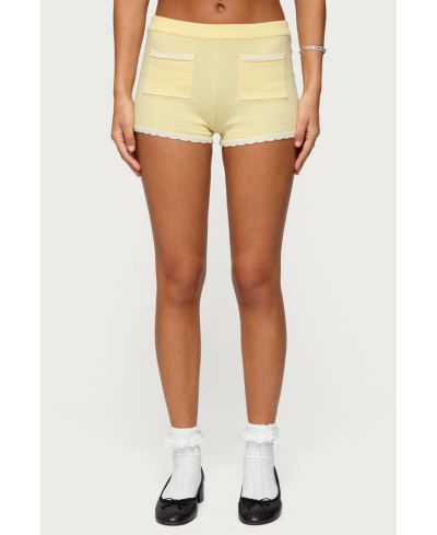 Edikted Женский Leila Scalloped Knit Shorts