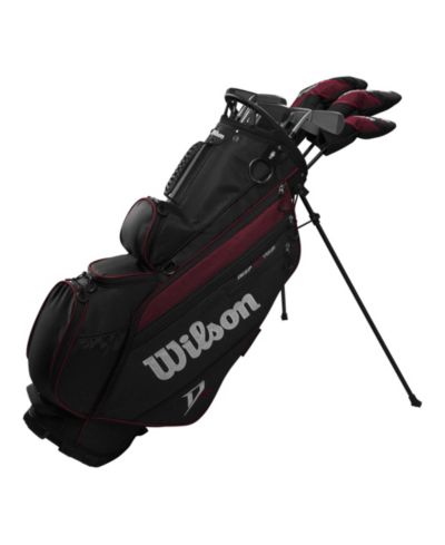 Wilson Мужской комплект для гольфа Deep Red Tour, правая рука, длинный / regular / черный