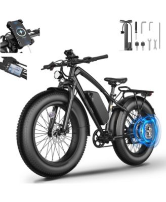 Mikolo Электровелосипед для взрослых 750W Peak Motor 48V 15.6Ah Battery 26"x4" Fat Tire Mountain E-Bike