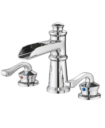 Смеситель для ванной Greenspring 8-Inch Waterfall Widespread 2-Handle с набором слива