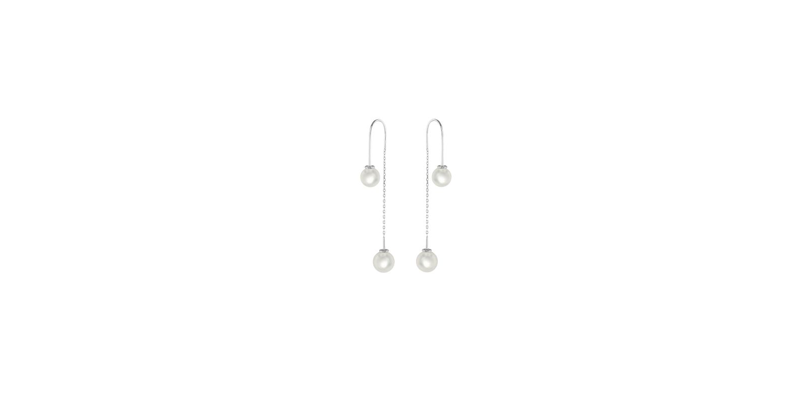 Double Pearl Earrings