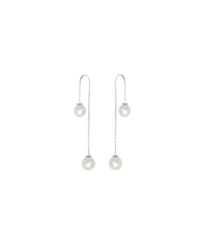 Double Pearl Earrings