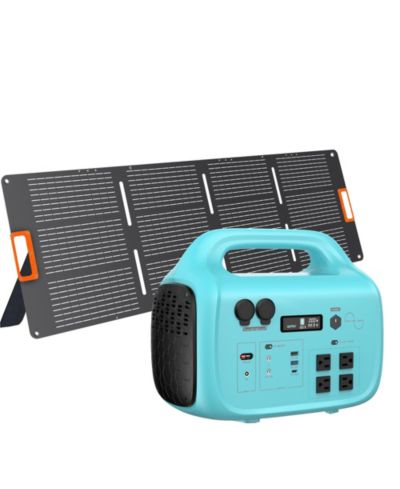 Mondawe Portable Power Station with 200W Foldable Solar Panel