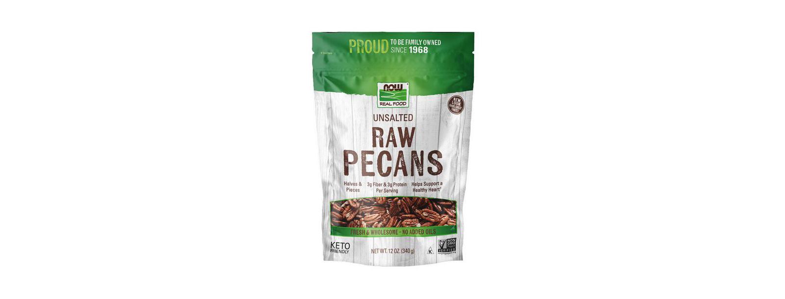 Орехи пекан NOW Foods raw 12 oz