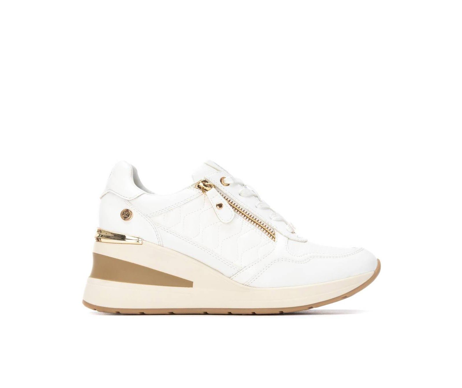 XTI Women's Quilted Wedge Sneakers