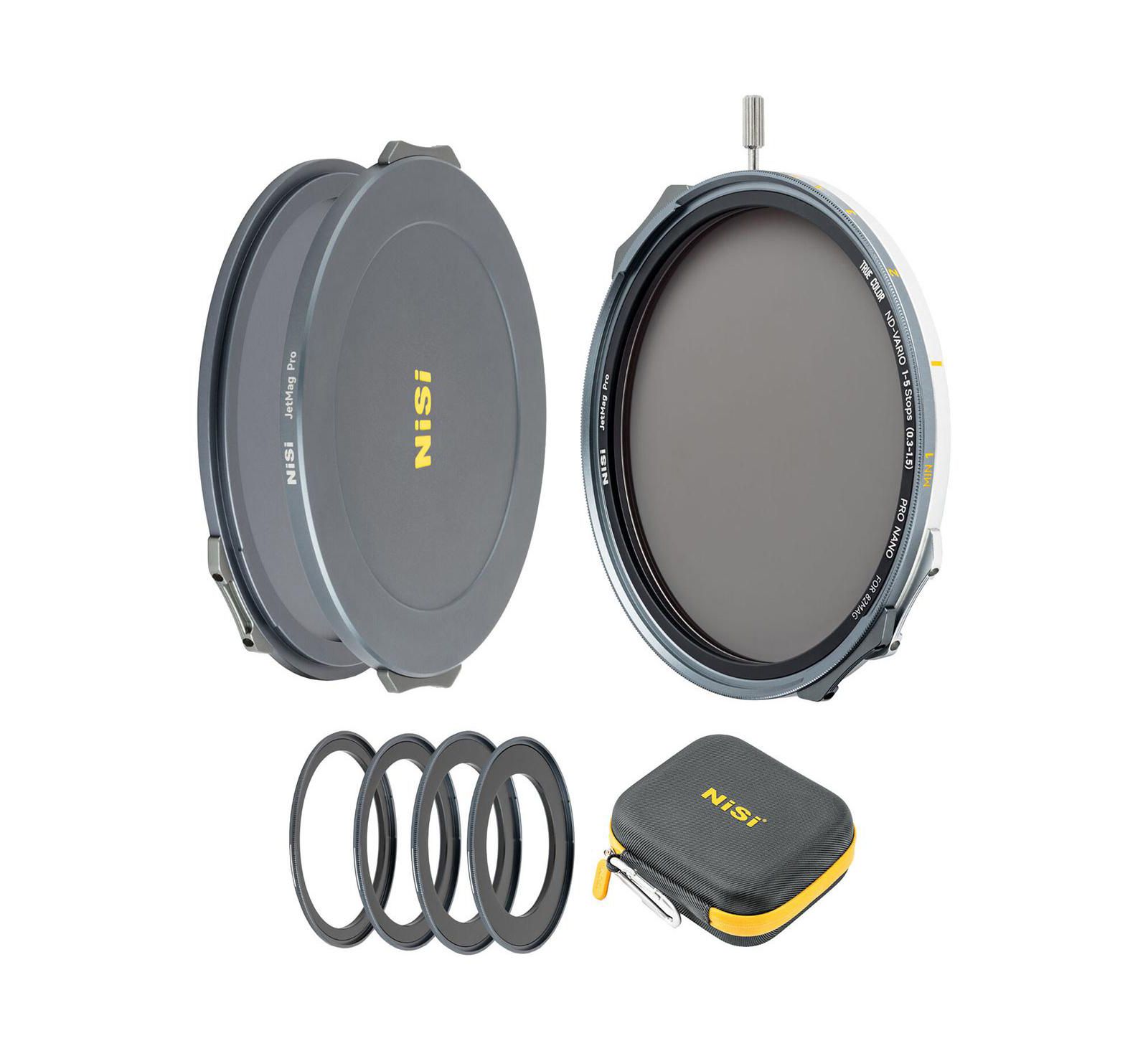 NiSi JetMag Pro 82MAG Variable ND Magnetic Flex Filter Kit с 4x Adapter Rings