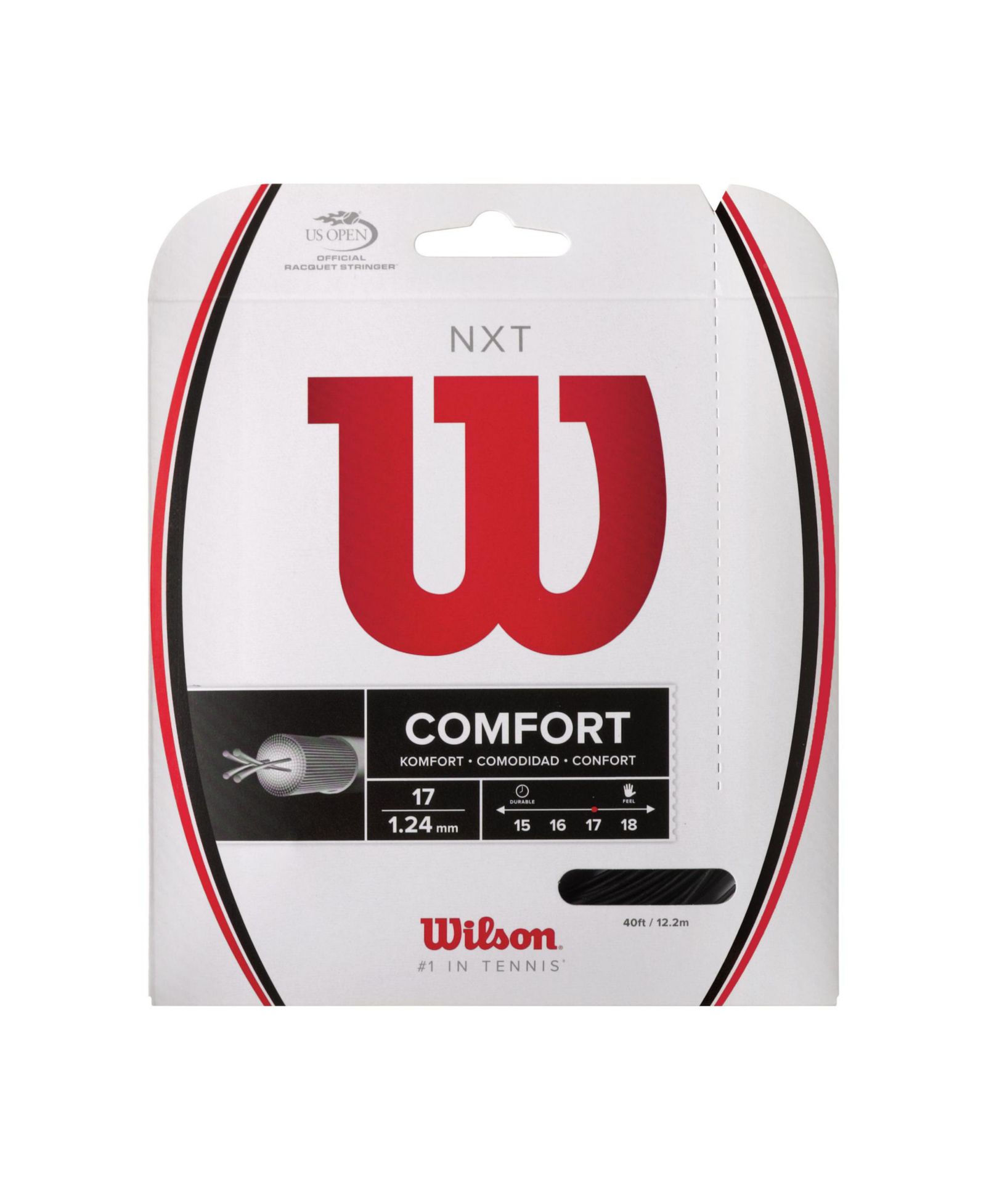 Wilson NXT 17g Tennis String - Neon Orange