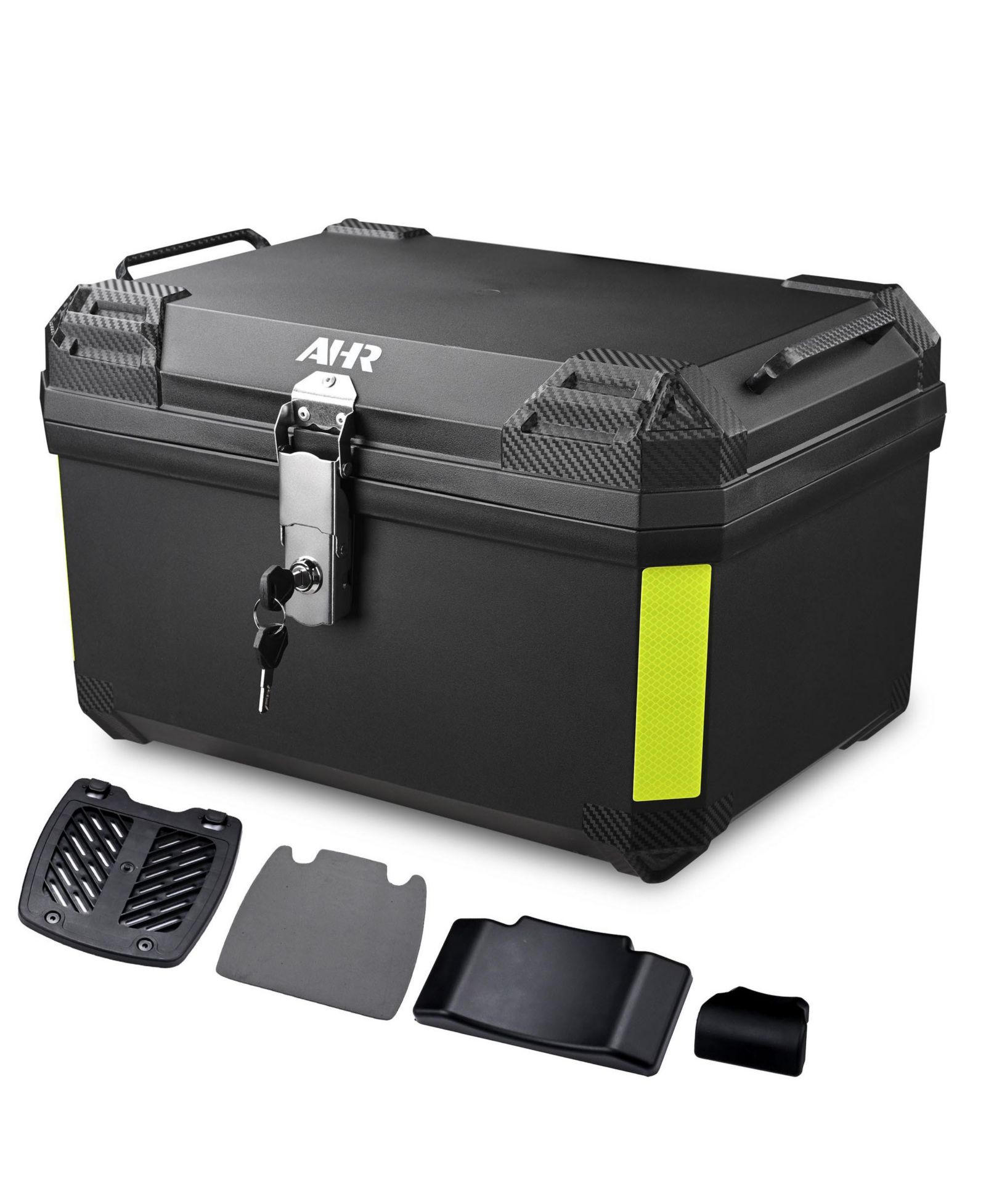 Yescom AHR 65L Universal Motorcycle Tour Tail Box Scooter Trunk Storage Security Lock