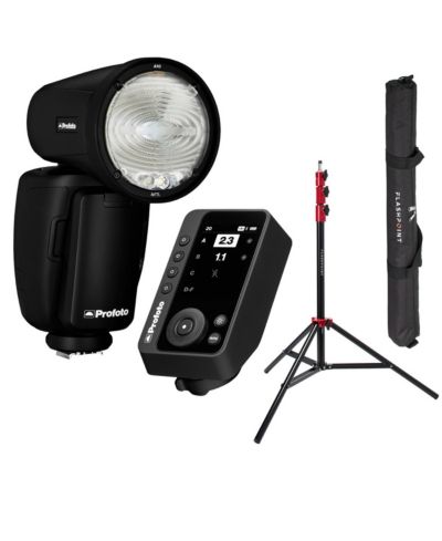 Вспышка Profoto A10 для Nikon с передатчиком Connect Pro и стойкой