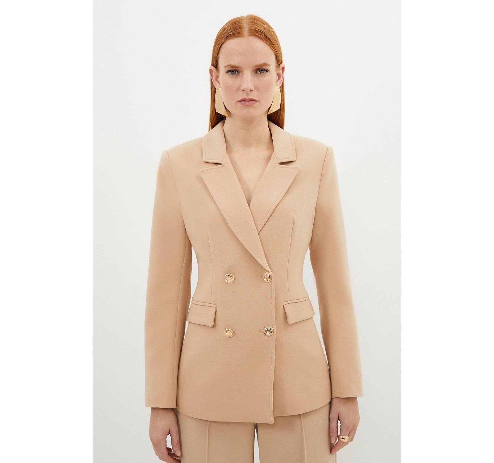 Karen Millen Women's Tailored Doubled Breasted Blazer