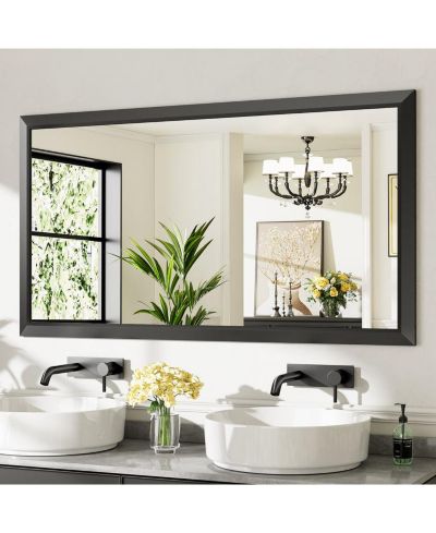 Зеркало для ванной Amorho Metal Framed Wall Mounted Mirror для раковины, спальни или гостиной
