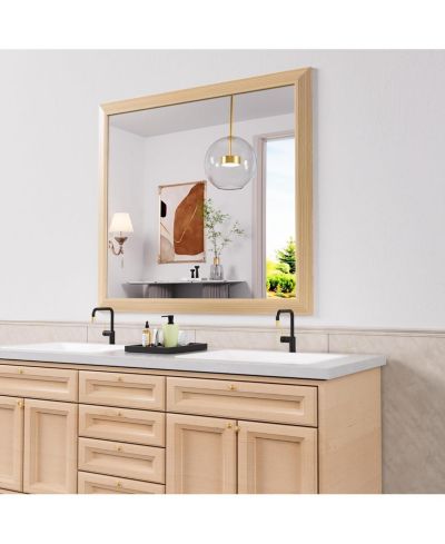 Зеркало для ванной Amorho 40" x 36" Thick Metal Framed Wall Mirror