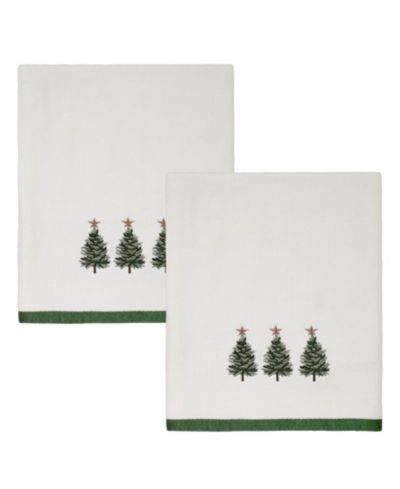 Набор из 2 полотенец для ванной Avanti Trees из хлопка, 50" x 27"