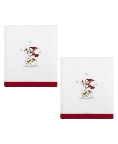 Holiday Cheer Cotton 2-Pc. Hand Towel Set, 28" x 16"
