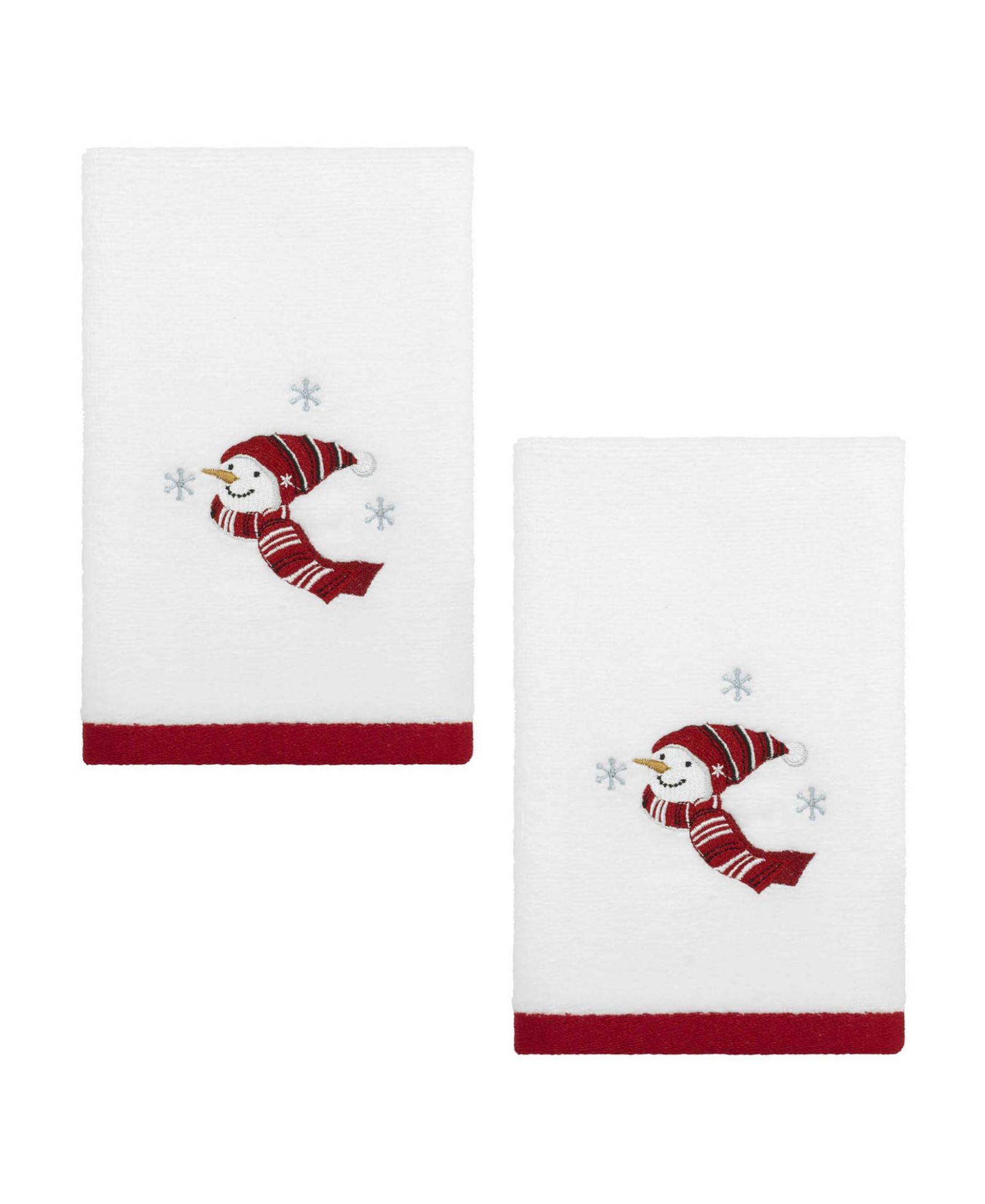 Avanti Holiday Cheer Cotton 2-Pc. Fingertip Towel Set, 18" x 11"