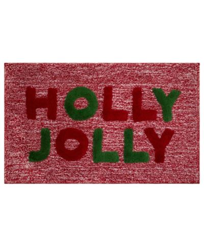 Avanti Holly Jolly Polyester Bath Rug, 20" x 32"
