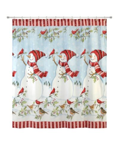 Полиэстеровая занавеска для душа Avanti Holiday Cheer 72" x 72"