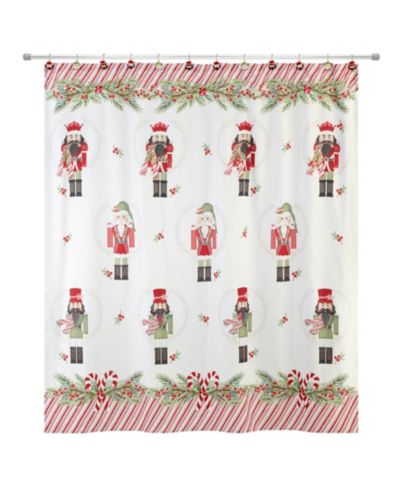 Полиэстеровая штора для душа Avanti Peppermint Nutcracker, 72" x 72"