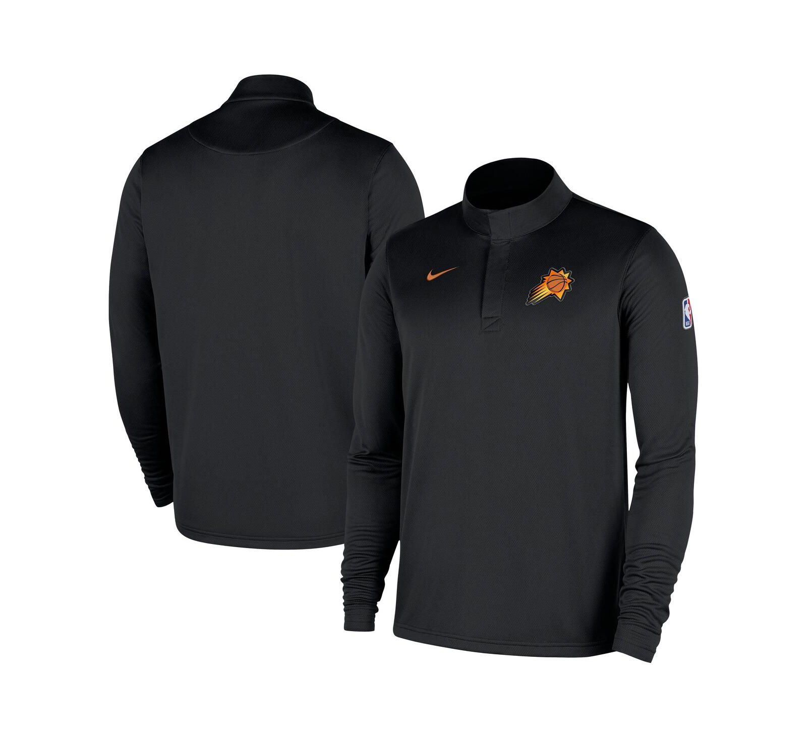Мужское худи Nike Black Phoenix Suns 2025/26 Authentic Coaches Quarter-Zip Dri-Fit