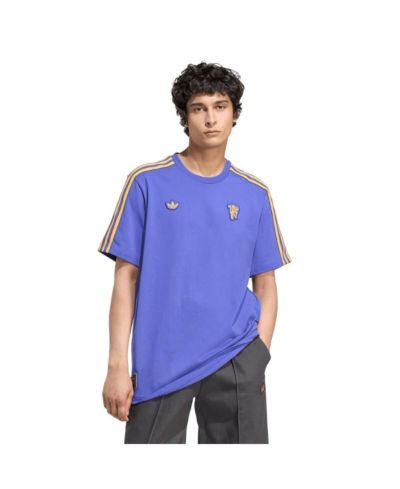 Мужская футболка Adidas Manchester United Terrace Icons в фиолетовом цвете
